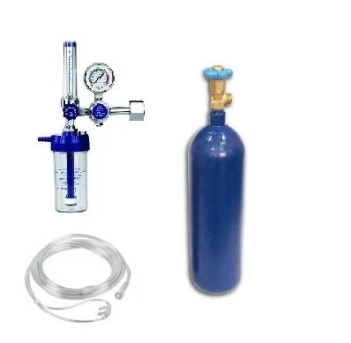 Oksijen Tüpü 5 Lt. + Manometre + Kanül