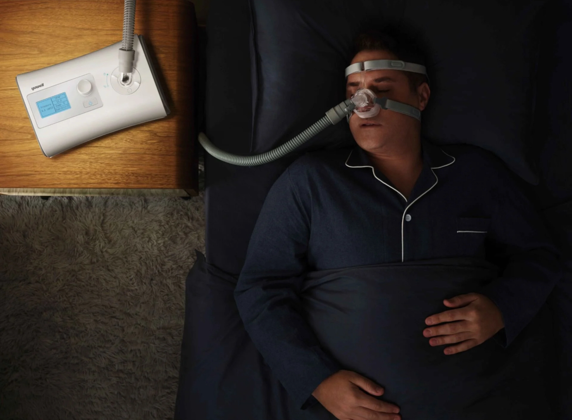 Yuwell YH-350 CPAP CiHAZI NEMLENDİRİCİLİ+MASKE